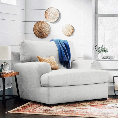 Best and Most Comfortable Lounge Chairs | POPSUGAR Home Oversized Living Room, Most Comfortable Couch, Oversized Armchair, Oversized Chair Living Room, Overstuffed Chairs, Comfy Accent Chairs, Comfortable Accent Chairs, Plush Chair, Comfy Armchair