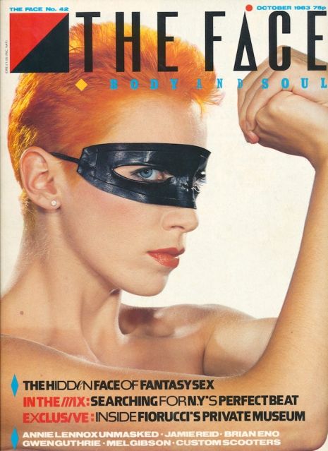 THE EIGHTIES WILL FLASH BEFORE YOUR EYES WITH THESE COVERS FROM THE FACE MAGAZINE Face Magazine, Neville Brody, The Face Magazine, Annie Lennox, Online Logo Design, Annie Leibovitz, Mel Gibson, Publication Design, Music Albums