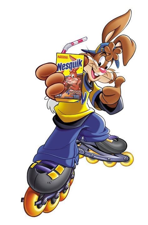 Nesquik Bunny, So Cool, Cartoon Character, Skateboard