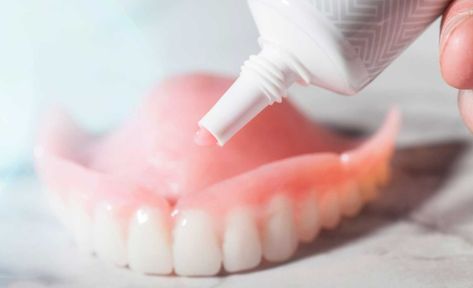 What is the strongest denture adhesive on the market? Learn about the best adhesives the market offers, and why you might consider a denture replacement. 3d Sidewalk Art, Denture Adhesives, Denture Repairs, Denture Adhesive, Partial Dentures, Food Out, Dentures, Adhesive Glue, My Health