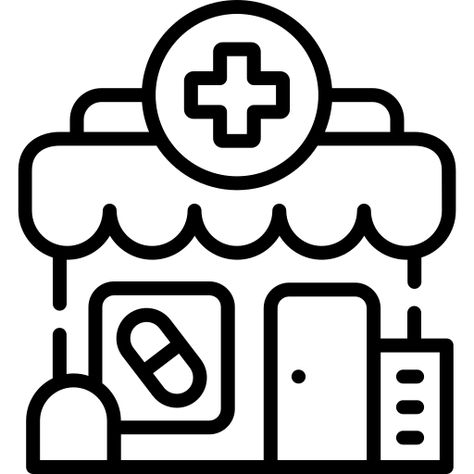 Pharmacy Icon, Icon Download, Icon Font, Vector Icons, Pharmacy, Vector Free, Architecture