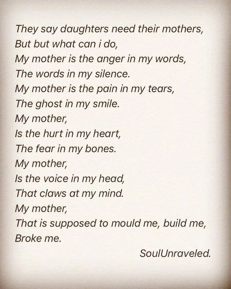 Quotes About Toxic Moms, Quotes For Toxic Mother, Mothers Who Are Toxic, Toxic Mother Poems, Poetry About Bad Moms, Bad Mom And Daughter Relationship, Poem About Toxic Parents, Healing From Toxic Mother, Cruel Mother Quotes