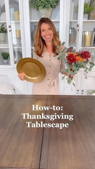 QVC on Instagram: "We are thankful for… @janinegraffqvc’s MAGIC!✨🧡 Here is how you can glamorize your Thanksgiving décor in a few simple steps! 🍂 Head to the link in our bio to get your hands on these stunning table décor items!" Ideas For Thanksgiving Decorations, Hobby Lobby Thanksgiving Table, Thankgiving Setup Table Ideas, Thanksgiving Table Settings Simple Diy, Thanksgiving Round Table Settings, Thanks Giving Table Decoration Ideas, Thankgiving Setup Table, Dollar Tree Thanksgiving Table Setting, Cheap Thanksgiving Table Settings