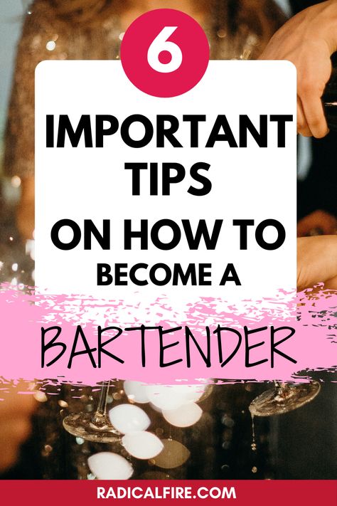 To become a bartender first you have to put yourself in a role where you can watch, learn from, and assist. You can supplement your on-the-job training with bartending school and other learning resources, but working in the service industry remains the best way to get close to the bar and to start building up knowledge. Keep reading to learn how to get started on the path to becoming a bartender. Here are the 6 tips on how to become a bartender. New Bartender Tips, Becoming A Bartender, Beginner Bartender Tips, How To Be A Bartender, Bartender Skills, Bartender Knowledge, How To Bartend, How To Become A Bartender, Bartender Tips