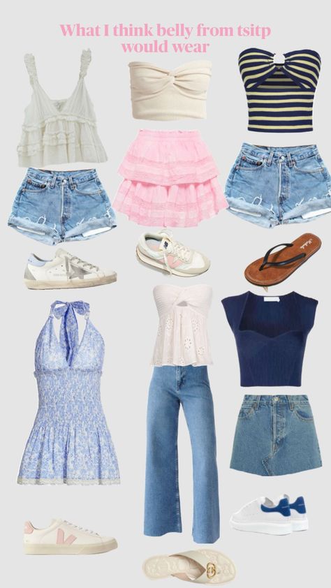 #tsitp #summer #bellyconklin Greece Summer Outfits, Tsitp Summer, Pogue Life Outfits, Belly Clothes, Preppy Tops, Coastal Fashion, Top Summer Outfits, Beachy Outfits, The Summer I Turned Pretty