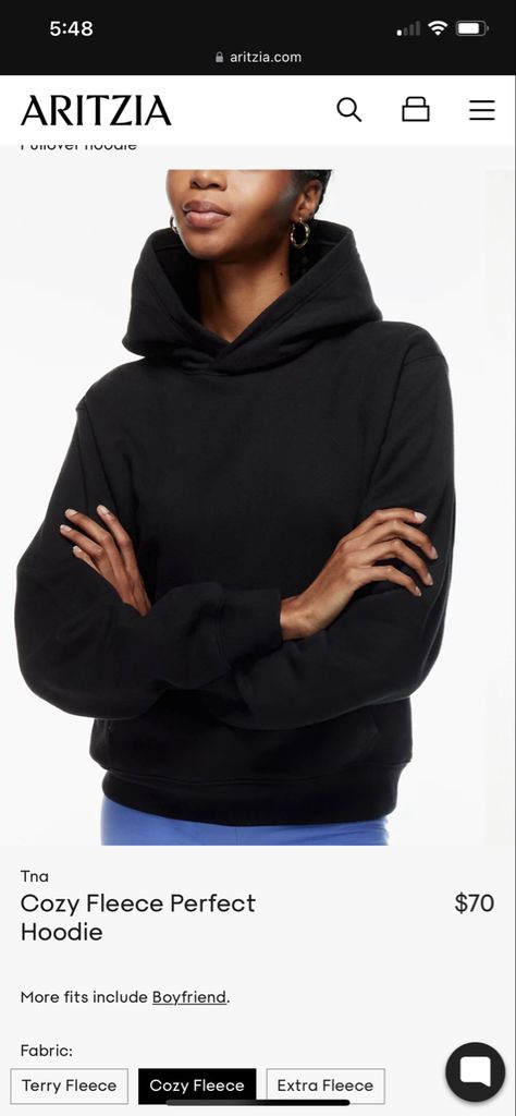 Black Aritzia Hoodie, Aritzia Tna Hoodie, Aritzia Hoodie Outfit, Tna Outfits, Aritzia Clothes, Aritzia Perfect Hoodie, Aritzia Boyfriend Hoodie, Aritzia Sweatshirt, Aritzia Hoodie