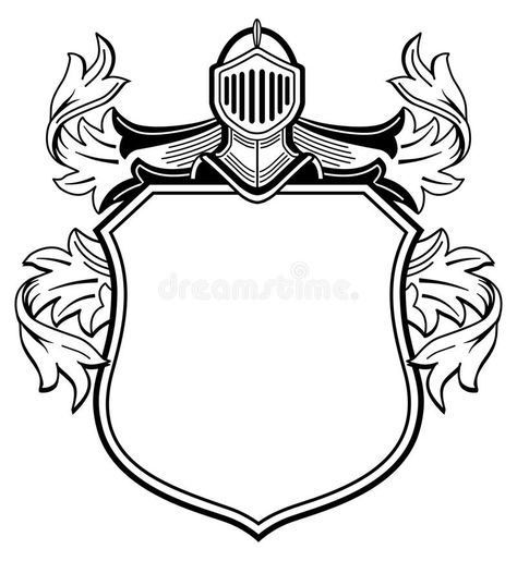 Knight with coat of arms. An illustration of a knight with a coat of arms , #spon, #coat, #Knight, #arms, #knight, #illustration #ad Crest Template, Family Crest Template, Medieval Crest, Shield Shapes, Silhouette Ornaments, Plain Coats, Knight Shield, Family Shield, The Ancient Magus Bride