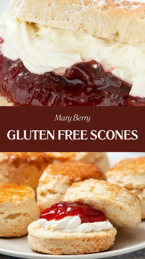 Mary Berry Gluten Free Scones Gluten Free Fair Food, Gluten Free Scones Easy, Gluten Free Scones Recipe, Gf Scones, Best Gluten Free Flour, Dairy Free Scones, Glutenfri Baking, Gluten Free Scones, Gluten Free Pastry