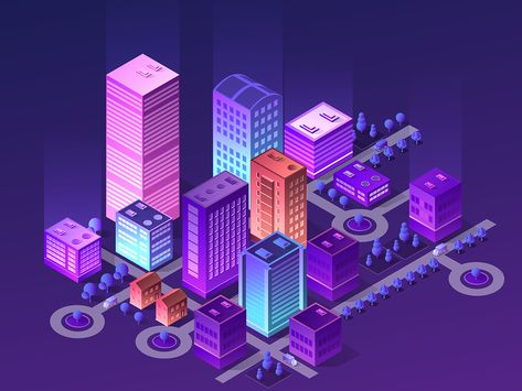 Ultraviolet  Isometric city ultraviolet architecture 3d building vector isometric design city isometric City Isometric, Building Vector, Design City, 광고 디자인, New Retro Wave, Isometric Art, Architecture 3d, Isometric Design, Isometric Illustration