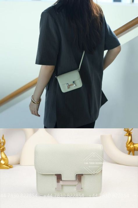 Outfit inspiration--Hermes constance slim wallet #hermesbag #luxurylifestyle #outfitideas #ootd #seasonoutfits #luxurybags #luxurylife Hermes Constance Slim, Constance Slim Wallet, Creative Outfits, Front Wall, Top Handbags, Hermes Constance, Hermes Box, Slim Wallet, Coin Pouch