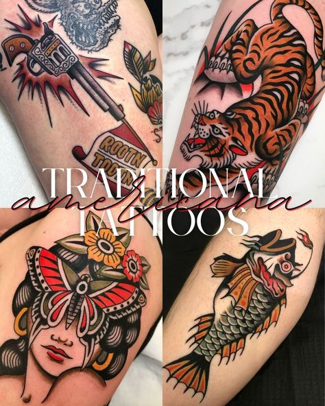 Americana Tattoos To Try This Summer - Tattoo Glee Traditional Animal Tattoo Flash, Bird American Traditional Tattoo, Neo Traditional Phoenix Tattoo, Turkey Tattoo For Women, American Traditional Wrist Tattoo, American Traditional Sleeve Woman, Glee Tattoo, American Traditional Back Piece, Silver Tattoo Ink