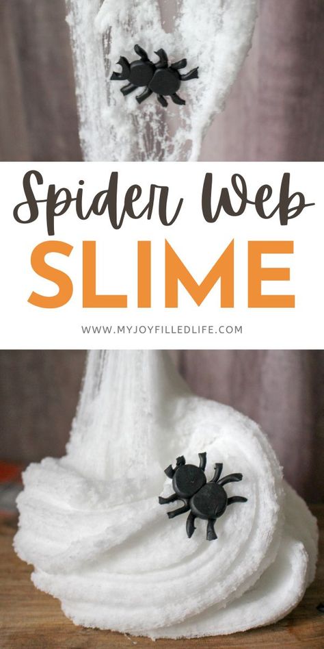 This spider web slime is a MUST any time your kids are learning about spiders, doing a spider unit study, or it's perfect for Halloween. Spider Unit Study, Halloween Things To Do, Spider Unit, Halloween Things, Slime Recipe, Things To Do At A Sleepover, Unit Study, Study Unit, Spiders