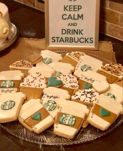 Coffee Birthday Party Ideas, Starbucks Birthday Theme, Target And Starbucks Birthday Party, Starbucks Birthday Ideas, Starbucks Party Ideas For Teens, Starbucks Party Decorations, Starbucks Party Ideas, Starbucks Themed Birthday Party, Frappy Birthday