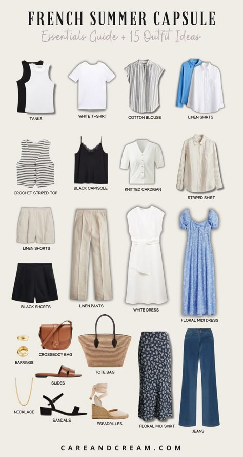 Old Money Aesthetic Casual Outfit, 15 Outfits Ideas, Capsule Wardrobe 2024 Spring, Summer Capsule Wardrobe 2024, Classic Summer Capsule Wardrobe, Capsule Wardrobe 2024, Classic Clothing Style, Summer Work Capsule Wardrobe, Old Money Wardrobe Essentials