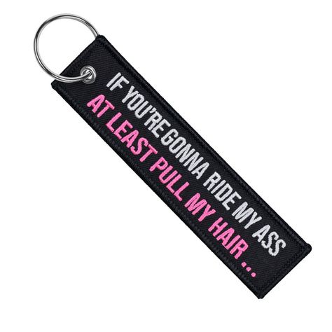 At Least Pull My Hair - Motorcycle Keychain Truck Interior Accessories, Motorcycle Humor, Motorcycle Key, Motorcycle Keychain, Funny Motorcycle, Silly Shirt, Inappropriate Thoughts, Biker Quotes, Biker Gifts