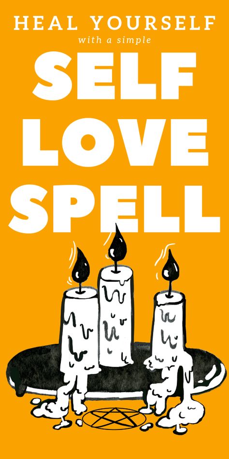 Self Love Spell Chant, Self Love Chant, Self Love Spells Witchcraft, Spell For Inner Peace, Self Love Candle Spell, Self Healing Spells, Spell For Self Love, Spell For Peace, Self Love Spells