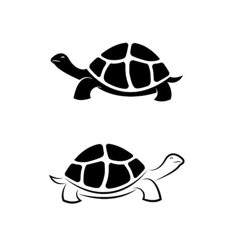 Tortoise Drawing Simple, Cute Tortoise Drawing, Tortoise Template, Box Turtle Drawing, Tortoise Shell Drawing, Land Turtle Tattoo, Drawing Ideas Turtle, Tortoise Outline, Tortoise Logo Design