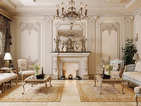 Classic Reception Interior Design, Classic Reception Interior Home, Classic Reception Interior, Luxury Reception Room, Classic Luxury Interior, Living Room Classic Luxury, Home Reception Interior Design, French Classic Interior, Classic Reception Design