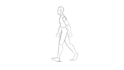 Dibujos claves de un ciclo de caminata de perfil | Kevin Farias Cartoon Body Base, Animation Walk Cycle, Toon Boom, Animation Drawing Sketches, Walking Animation, Cartoon Body, Pencil Test, Body Base, Sketch Poses