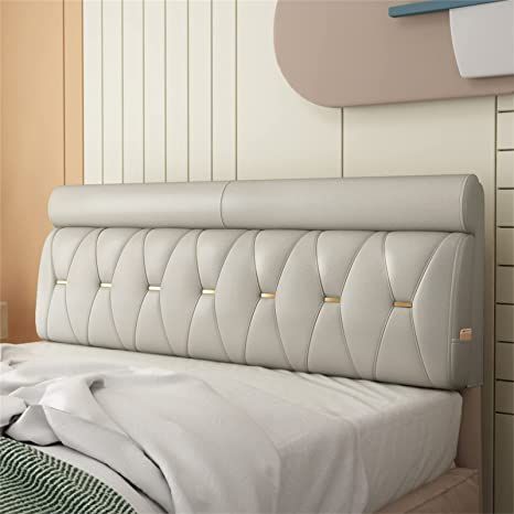 ZZYK King Size Headboard Bedside Upholstered Headboard Wipeable PU Leather Full Size Headboard for Bench Bedroom Bay Window Anti-Collision Self-Adhesive Headboard,C,No headboard 62.9"/160cm Bed Backrest Design Headboards, King Size Upholstered Headboard, No Headboard, Bed Without Headboard, Diy Bed Headboard, Bench Bedroom, Leather Upholstered Bed, Bed Backrest, Large Headboard