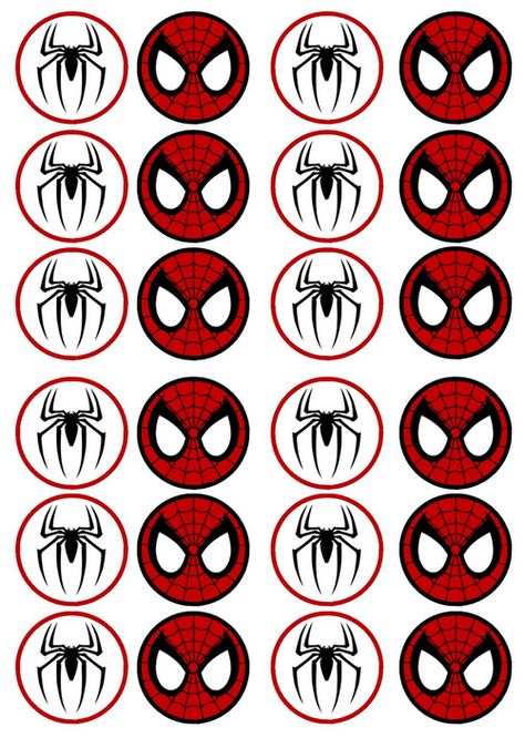 http://www.cianscupcaketoppers.co.uk/spiderman-2-edible-premium-wafer-paper-cupcake-toppers-1282-p.asp Spiderman Printables, Spiderman Cupcake Toppers, Spiderman Topper, Spiderman Theme Party, Spiderman Birthday Party Decorations, Spiderman Cupcakes, Spiderman Decorations, 4de Verjaardag, Spiderman Cake Topper