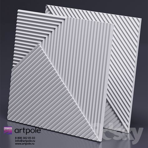 3d models: 3D panel - Gypsum 3d FIELDS panel from Artpole Wall Moulding Panels, Plaster Mouldings, 3d Panel, Accent Walls In Living Room, 3d Panels, 3d Wall Panels, Wall Molding, 3d Wall, Texture Design