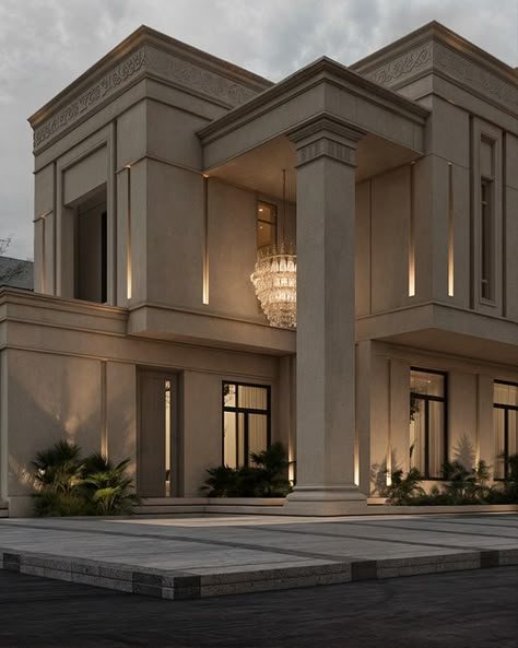 CLASSIC-B5 :: Behance Neoclassical House Plans, Classic Facade Architecture, Royal House Design Exterior, Classical Villa Exterior, Modern Neo Classical Architecture, Neo Classical House Exterior, Neoclassical Architecture House, Neo Classical Architecture Exterior, Neo Classical Architecture Facade