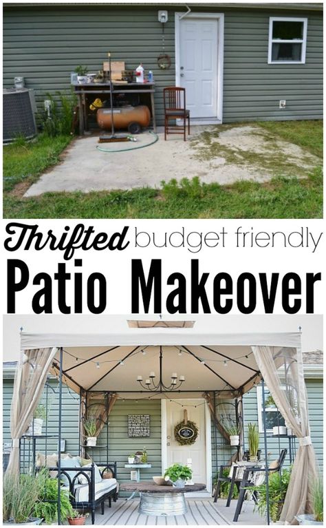 Back Patio Makeover Full Reveal & Source List - Back Patio Makeover, Patio Makeover On A Budget, Diy Patio Ideas, Balkon Decor, Budget Patio, Apartment Patio, Beautiful Patios, Outdoor Diy Projects, Have Inspiration