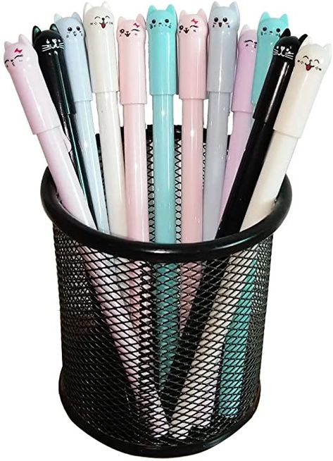 Amazon.com: Sencoo Girl Cute Pens Kawaii Pen Cute Cat Pen 0.5 mm Gel Pens Black Ball Point Pens for School Office Supplies (12 cat): Office Products Cat Pen, Erasable Gel Pens, Fine Point Pens, Kawaii Pens, Animal Pen, Gel Ink Pens, White Gel Pen, Cute Pens, Kawaii Accessories