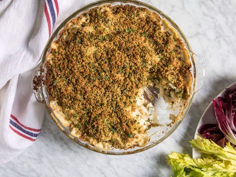 This delightful baked white fish dip includes artichokes and a crispy breadcrumb topping. Get the recipe at Food & Wine. White Fish Dip, Seafood Dips Recipes, Fish Dip Recipe, Warm Crab Dip, Baked White Fish, Fish Dip, Creamy Fish, Smoked Fish Dip, Dip Recipes Hot