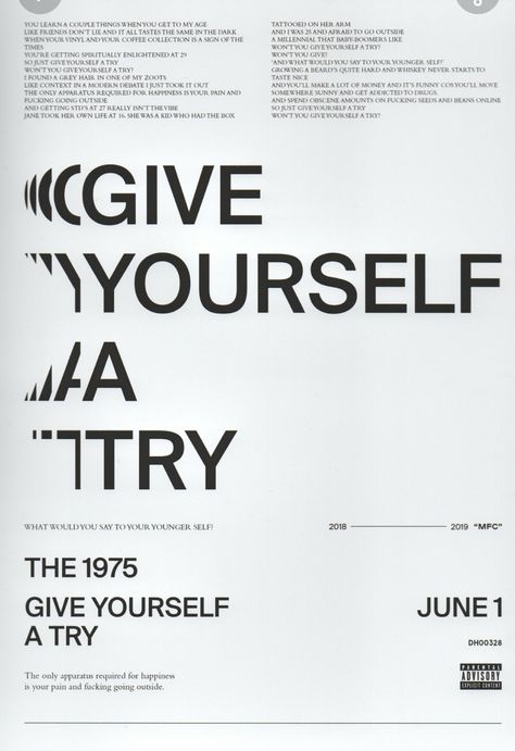 The 1975 New Single DH00328 The 1975 Poster, 타이포그래피 포스터 디자인, The 1975, Photo Wall Collage, Band Posters, New Energy, Room Posters, New Wall, Cool Posters