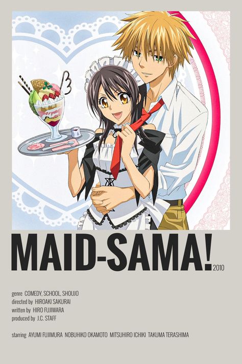 Maid Sama Manga, Shojo Anime, Best Romance Anime, Japanese Animated Movies, Anime Suggestions, Poster Anime, Animes To Watch, Anime Maid, Anime Printables