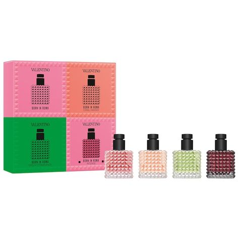 Mini Donna Born in Roma Fragrance Discovery Set - Valentino | Sephora Born In Roma Intense, Valentino Perfume, Born In Roma, Colorful World, Sephora Beauty, Perfume Set, Modern Feminine, Perfume And Cologne, Beauty Inside