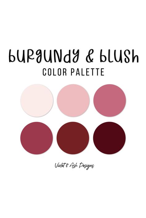 Burgundy and Blush Procreate Palette Color Chart Procreate - Etsy Marsala Wedding Colors Palette, Burgundy Wedding Palette Color Pallets, Wedding Colors Burgundy And Blush, Wedding Color Schemes Burgundy And Blush, Shades Of Burgundy Colour Palettes, Blush And Burgundy Color Palette, Wedding Color Schemes With Burgundy, Wine And Blush Wedding Colors, Pink And Maroon Color Palette