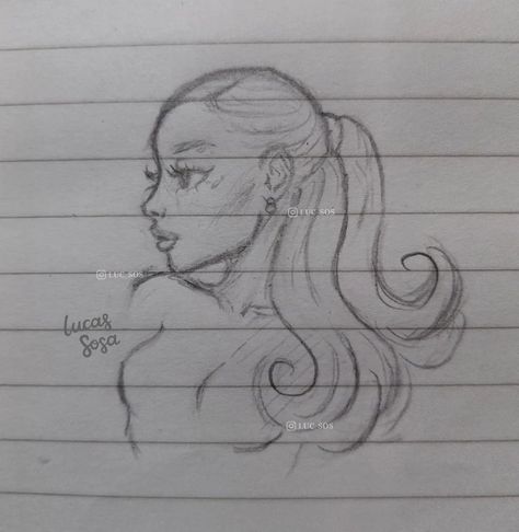 Ariana Grande Art Aesthetic, Drawing Ideas Ariana Grande, Ariana Grande Drawings Easy, Baddie Drawings Sketch Easy, How To Draw Ariana Grande, Ariana Grande Art Drawing, Ariana Grande Painting, Draw Ariana Grande, Ariana Grande Sketch