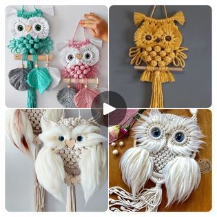 Macrame Owl Pattern Free, Owl Pattern Tutorial, Step By Step Macrame, Owl Macrame, Owl Tutorial, Macrame Owl, Owl Patterns, Macrame Patterns Tutorials, Macrame Patterns