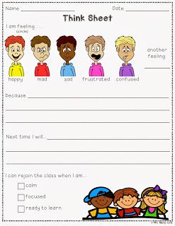 Hippo Hooray for Second Grade!: Friday Freebie: Behavior Think Sheet Think Sheets For Behavior, Behavior Think Sheet, Think Sheets, Friday Freebie, Think Sheet, Behavior Reflection, Behavior Plans, Reading Task Cards, First Grade Sight Words