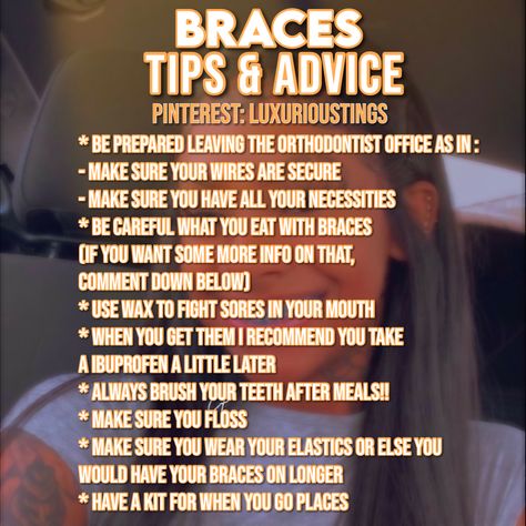 Braces Survival Kit, Braces Essentials, Braces Kit, Braces Hacks, Braces Journey, Cleaning Braces, Braces Care, Braces Food, Cute Braces Colors