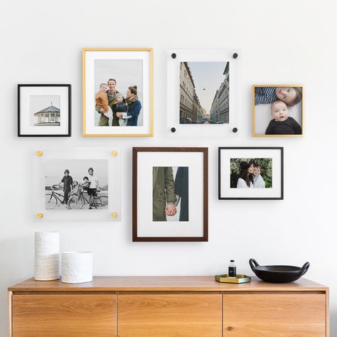 Photo Wall Layout, Big Artwork, Family Gallery Wall, Gallery Wall Layout, Unique Gallery Wall, Family Photo Wall, Artifact Uprising, Photo Wall Gallery, Modern Gallery Wall