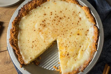 Buttermilk Custard Pie, Buttermilk Custard, Vanilla Custard Pie, Vanilla Custard Recipe, Buttermilk Pie Recipe, Best Snickerdoodle Cookies, 30seconds Food, Thanksgiving Pie Recipes, Custard Pie Recipe