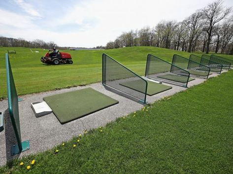 Golf Driving Range Ideas, Driving Range Ideas, Diy Shower Makeover, Driving Range Golf, Outdoor Mini Golf, Shower Makeover, Farm Villa, Golf Driving Range, Golf Range