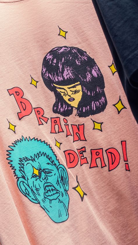 Brain Dead Clothing, Brain Dead, Coffee Shop Design, Graphic Design Fun, Night Art, Funky Art, Graphic Design Typography, Graphic Design Posters, Graphic Design Art