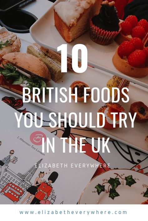 English Foods British, Uk Adventure, England Food, British Foods, Uk Culture, British Recipes, Full English Breakfast, Uk Trip, Bangers And Mash