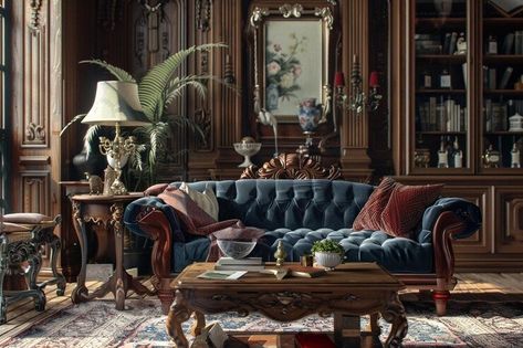 Why Victorian-Style Furniture Is Making a Comeback in Interior Design 1800s Interior, Victorian Style Furniture, Eclectic Aesthetic, Victorian Furniture, Home Addition, Victorian Design, Design Landscape, American Furniture, Home Upgrades