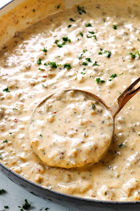 Biscuits And Beef Gravy, Gravy Biscuit Recipe, Gourmet Biscuits And Gravy, Biscuits And Gray, Easy Homemade Biscuits And Gravy, Buiscuts And Gravy, Biscuits And Gravy Gravy Recipe, Best Buiscits And Gravy Recipe, Sage Biscuits And Gravy