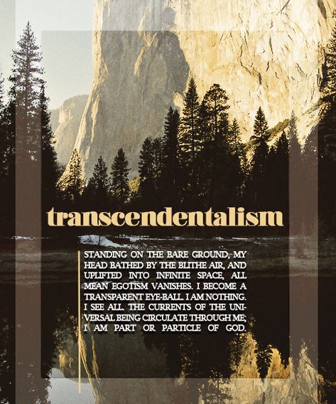 Transcendentalism calls for people to view the objects in the world as small versions of the whole universe, and to trust their individual intuitions. Transcendentalism Art, Transcendentalism Quotes, Ralph Waldo Emerson, Human Experience, Inspire Me, Cool Words, On Tumblr, Philosophy, Words Of Wisdom