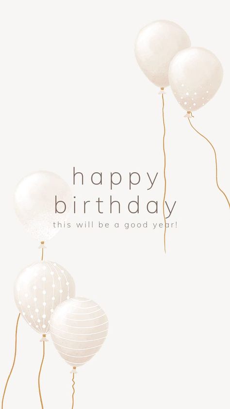 Minimal birthday Facebook story template, beige design | premium image by rawpixel.com / Sasi Birthday Wishes Background Images, Happy Birthday Aesthetic Wishes, Instagram Birthday Story, Birthday Instagram Post, Wishing Quotes, Birthday Backgrounds, Backgrounds White, Birthday Story, Happy Birthday Illustration