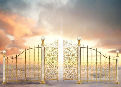 Pearly Gates Landscape royalty free stock image Thorns Drawing, Heaven Pictures, Pearly Gates, Heaven's Gate, Prayer Room, Stairway To Heaven, Jesus Is Lord, The Kingdom Of God, Eps Vector