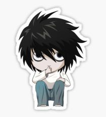 Chibi Stickers, L Lawliet, Stickers For Sale, Free Downloads, Illustrations, For Sale, Anime