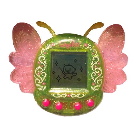 Retro Gadgets, Cute Icon, Virtual Pet, Png Icons, Arte Inspo, Cute Little Things, Green And Pink, Pink Glitter, Digimon